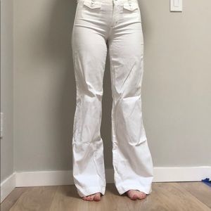 Vintage Juicy couture high waisted wide leg white pants